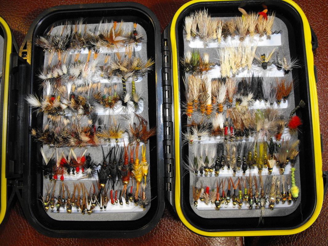 144  Preselected New York Trout Fly Assortment & Fly Box U Pick Flies 